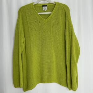 Cousin Johnny green chenille sweater preppy fairy large